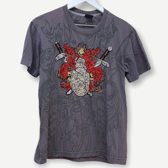 Edward DADA skull beaded t-shirt - Picture 1 of 5